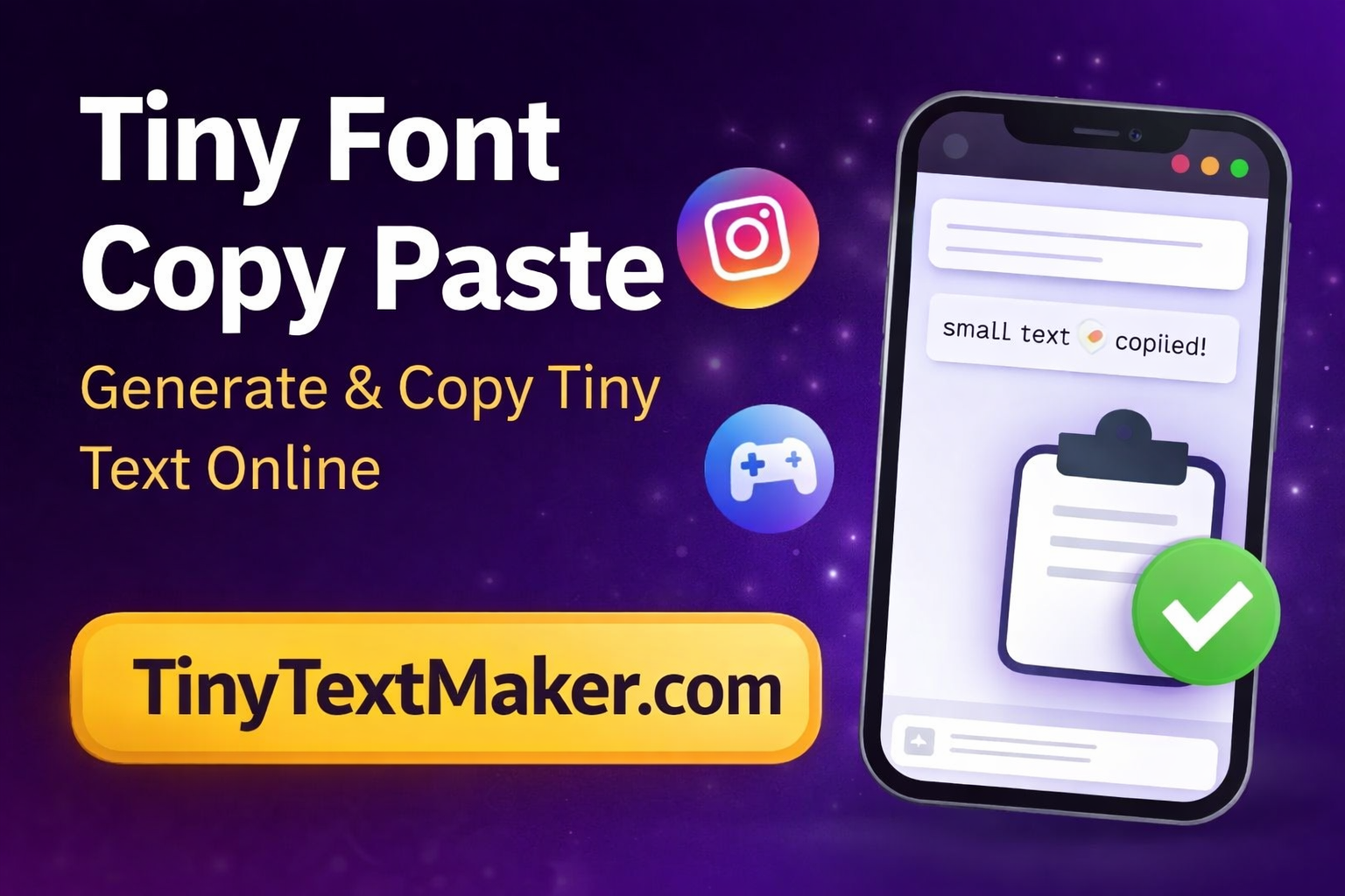 Tiny font copy paste